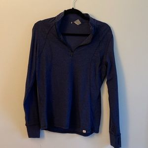 RJ Classics Logan 1/4 Zip Training Shirt women’s small blue heather